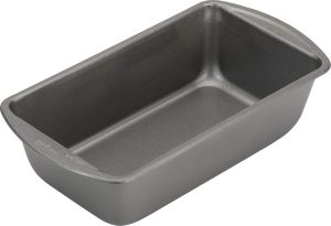 GoodCook Nonstick Loaf Pan Heavy-Duty Steel Bakeware with Easy-Clean Non-Stick Coating Oven & Dishwasher Safe Pan 9 x 5-Inch Gray