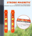Magnetic Torpedo 9 Inch Spirit Level, Heavy Duty 3 Bubble Level 45°/90°/180°, Construction Magnetic Leveling Tool R9953. 