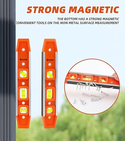 Magnetic%20Torpedo%209%20Inch%20Spirit%20Level,%20Heavy%20Duty%203%20Bubble%20Level%2045%C2%B0/90%C2%B0/180%C2%B0,%20Construction%20Magnetic%20Leveling%20Tool%20R9953%20-%20Image%207