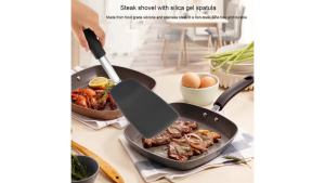 Spatula Turner for Flipping Eggs - Heat- Non-Stick Kitchen Utensil Non-Slip Cooking Tool - Silicone Spatula Turner for Flipping Eggs Burgers
