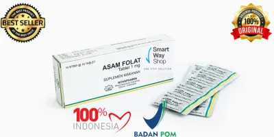 ASAM FOLAT 1 MG 1 Box isi 100 Tablet Suplemen Kehamilan ORI BPOM
