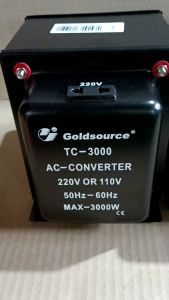 Goldsource Transformer Step Up/Step Down 110V - 220V Easy Switch 1000W 1500W 2000W