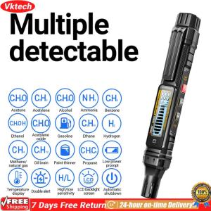 【Ready】【Vktech】Natural Gas Flammable Alcohol Methane Analyzer Adjustable Sensitivity To Locate Combustible Sources Like Methane Propane