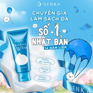 Bộ đôi sữa rửa mặt tạo bọt từ tơ tằm trắng sạch sâu cho da dầu SENKA PERFECT WHIP 120Gx2 Không Chứa Cồn Cho Mọi Loại Da - Lazada