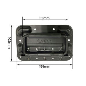 ราคาต่อ 1 ชิ้น มือจับสปริงเบ้าลอย อุปกรณ์แร็ค รุ่นนี้ไม่เจาะไม้ ที่จับแบบพับได้อุตสาหกรรม flight case handle