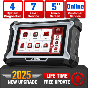 ANCEL DS100 เครื่องสแกน OBD2 ตรวจสอบเครื่องยนต์ ABS SRS เกียร์ เครื่องมือวินิจฉัยเครื่องสแกนรถยนต์ 4 ระบบพร้อมการรีเซ็ต 7+ ครั้ง เครื่องสแกนร่างกายเร่งความเร็วแบบมืออาชีพที่ผ่านการปรับเทียบ OBD2 และเครื่องมือสแกนสำหรับรถยนต์อเนกประสงค์ทุกรุ่น