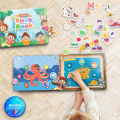 (Malay & English)  Montessori Kids Busy Book for kids Quiet Book Children Book Activity Book Montessori Early Learning Book for Toddler / Matching and Recognition Quiet Book / Board Book /Educational Toys for Kids 安静书. 