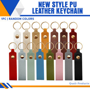 Quali-Products - (1PC) Random Colors PU Leather Keychain – New Style for Keys & Bags