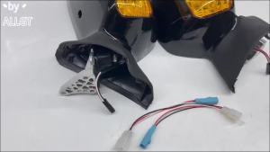 Kaly Rear View Mirrors Integrated Turn Signal  For Honda Gold wing GL1800 2001 -2010 2011 2012 2013 2014 2015 2016 3H4K8