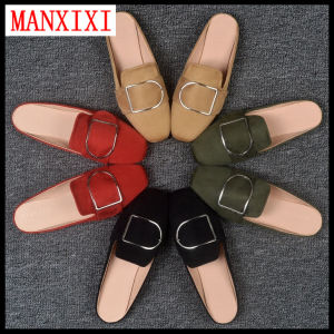 Dép Bệt Phiên Bản Hàn Quốc Thương Hiệu MANXIXI Dép Sục Giày Lười Đẹp Đi Chơi Cỡ Lớn Dành Cho Nữ (Cỡ 32-44)