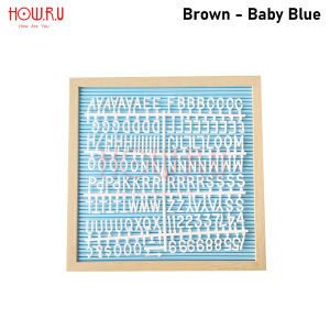 HOW.R.U | 30x30cm Letter Board Persegi Dapat Set Huruf Papan Nama Bayi