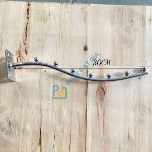 Móc treo bi treo quần áo móc treo bi cong móc treo siêu thị gắn vào tường inox cao cấp - E03 - Phát Đạt Gia