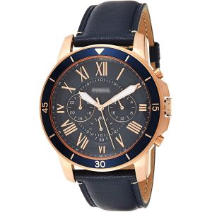 [Authentic] Original  Men Grant Sport Blue Dial Chrono Leather Watch FS5237 Jam Tangan Lelaki/Man