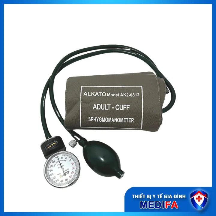 Máy Đo Huyết Áp Cơ ALKATO AK2-0812 Chất Liệu Cao Cấp, Mặt Đồng Hồ Chống Trầy Xước, Độ Chính Xác Cao