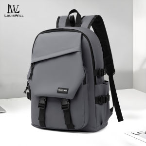 หลุยส์วิลกระเป๋าเป้สะพายหลังผู้ชายเป้ใส่คอมฯแบบลำลองฟิล์มกันน้ำกระเป๋าสะพายเดินทางกระเป๋าสะพายวิทยาลัยกระเป๋าธุรกิจกระเป๋าสะพายไหล่แบบลำลองกันขโมยกระเป๋านักเรียนกระเป๋าเป้สะพายหลัง