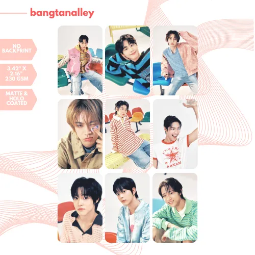 9PCS] AHOF Kpop Photocard Set | Universe League Matte Lomocard