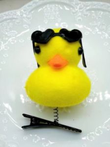 Jepitan Rambut Bentuk Bebek Kuning/Jepit Rambut Bayi Perempuan Lucu/Hairclip Bentuk Bebek