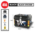 Motorcycle Box 45L Helmet Motor Box Waterproof Rack ABS Aluminum Style Motorcycle storage Top Box Motor Kotak Motosikal. 