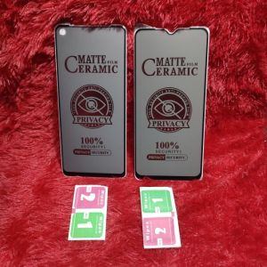 TG Tempered Glass Ceramic Anti SPY Samsung M14 5G Anti Gores Privacy Matte Anti Spy