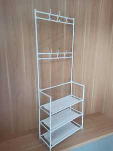 VENUS & PETITE Stand Hanger Rak Gantungan Baju Rak Sepatu Tas Topi Rak Serbaguna 4 Tingkat / Rak Sepatu 4 Susun Stand Hanger Jaket Topi Tas Besi Millennial Tempat Penyimpanan Sepatu Serbaguna / VENUS UNIQ PORTABLE CLOTH RACK SHENAR - PERABOTMURAH