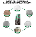 Lem Super Kuat Kaca Marmer Kayu Metal Besi keramik / Lem Pengganti Paku Tembok No More Nail Glue. 