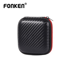 FONKEN 1pcs EVA Mini Portable Earphone bag Coin Purse Headphone USB Cable Case Storage Box Wallet Carrying Pouch Bag Earphone Accessory
