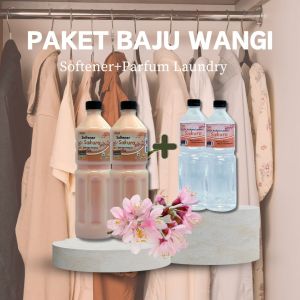 GROSIR Paket Hemat Parfum Laundry dan Softener Kemasan 1000ml Sudah Terdaftar di Kemenkes RI