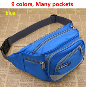 9 สีกระเป๋าคาดเอวไนลอนกันน้ำMultifunctionกระเป๋าถือสลิงขี่BEGกระเป๋าคาดเอว