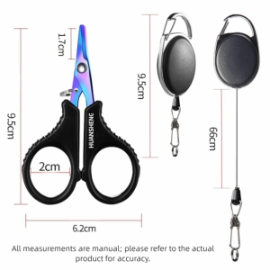 ADREE A Set Thép không gỉ câu cá Đa năng Công suất lớn Máy cắt đường Công cụ Bền bỉ Phụ kiện câu cá Dụng cụ câu cá