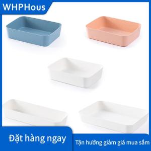 WHPHous Combinable hộp lưu trữ máy tính để bàn mỹ phẩm lưu trữ khay trang điểm quần áo Bộ đồ ăn chủ nhựa lưu trữ ngăn kéo đồ lót tổ chức