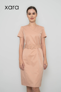 XARA Brianna Belted Shift Dress