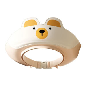 AODUOYAYA Baby Shower Shampoo Cap Adjustable Shield Waterproof cute Bear Wash Hair Cap for Kids Ear Protection