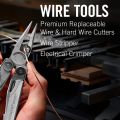 LEATHERMAN, Wave Plus Multitool with Premium Replaceable Wire Cutters, Spring-Action Scissors and Nylon Sheath, Built in the USA, Stainless Steel. 