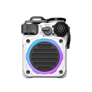 MUZEN CYBER CUBE STANDARD RGB Futuristic Bluetooth Speaker IPX5 Waterproof | Light & Music in the Dark 8Hrs Playtime