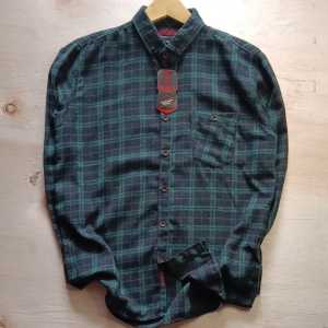 Kemeja Flanel Kotak Kotak Pria Wanita Lengan Panjang Jumbo M L XL XXL