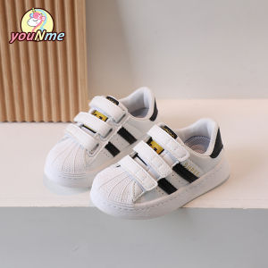 youNme Kids White Shoes For Girls Rubber Shoes Sapatos Boys Fashion Sneakers 1 To 5 Years Old