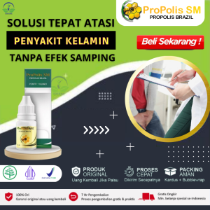 Obat Untuk Gonore Sipilis Hiv Diabetes Tumor Penghancur Penyakit Ganas Benjolan Nyeri Sendi Tulang Prostat Infeksi Saluran Kemih Hernia Luka Gangren Kencing Nanah / Batu Untuk Anak & Dewasa - Propolis SM 100% Herbal Alami ASLI Original
