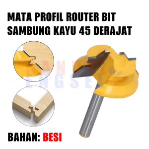 Mata Bor Drill Bit 45 Degree Lock Mitter Bit Milling Pembuat Sambungan Pola