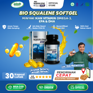 Bio Squalene Softgel Multivitamin Suplemen Kesehatan Tubuh Isi 30 Softgel