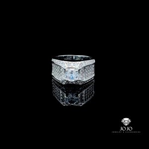 N1227 Nhẫn nam có lót lòng đính đá CZ cao cấp JOJO