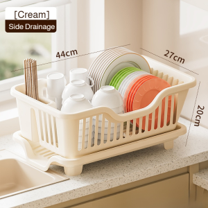 Shelf Storage Modern Dish Rack Moderate Size White Multipurpose Drain Non-toxic