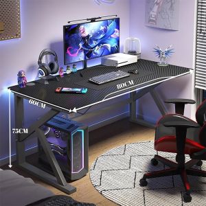 2024 New ⭐【Garden City Furniture】⭐Computer Table Carbon Fiber Modern Minimalist Gaming Table Computer desk 140CM 2024 Home Office Furniture > Home Office Desks