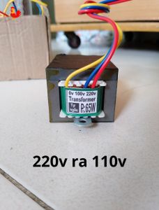 Biến áp 220v ra 100v 85W lắp bên trong máy