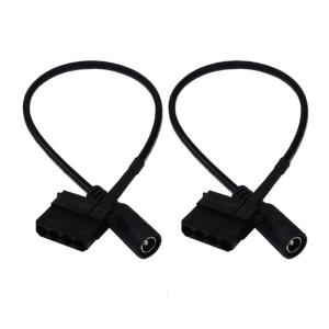 4 pin fan hâm mộ kết nối điện với DC5.5x2.1mm nữ cổng 27cm cáp máy tính