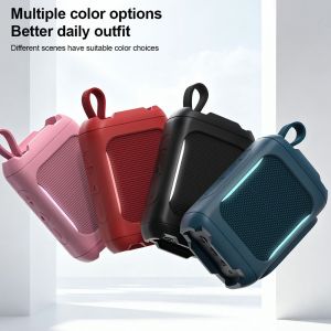 INTOONE Shockproof Silicone Cover Case Dirt-proof Portable Carrying Case  Soft Protective Cover for JBL GO5 Bluetooth Speaker Speaker Accessories