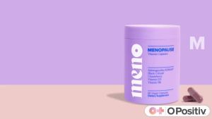 O Positiv MENO Vitamins for Menopause - Hormone-Free Menopause for Women - Black Cohosh & Ashwagandha K-66 - Helps Relieve Hot Flashes Night Sweats Mood Swings - 30 Servings (Pa