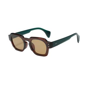 ERYRG Irregular Square Frame Sunglasses Lightweight Rice Nail Multicolor Lenses Eyewear Fashion Shades UV400 Sun Glasses Women