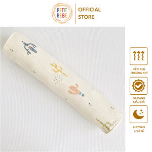 Gối ôm cho bé PETIT BEBE Tencel 60s cao cấp 60cm mềm mịn thoáng khí nhiều họa tiết dễ thương cho bé từ sơ sinh