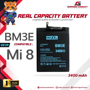 WIXEL Baterai XiaoMi BM3E Mi8 Mi 8 Double Power Original Batre Batrai Battery Handphone HP Xiao Mi BM 3E Dual