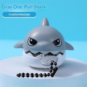 JOYNCLEON Dễ Thương cá mập Keychain kéo chuỗi Đồ chơi với cắn hành động tương tác vui nhộn đồ chơi mini cho ba lô và các phím